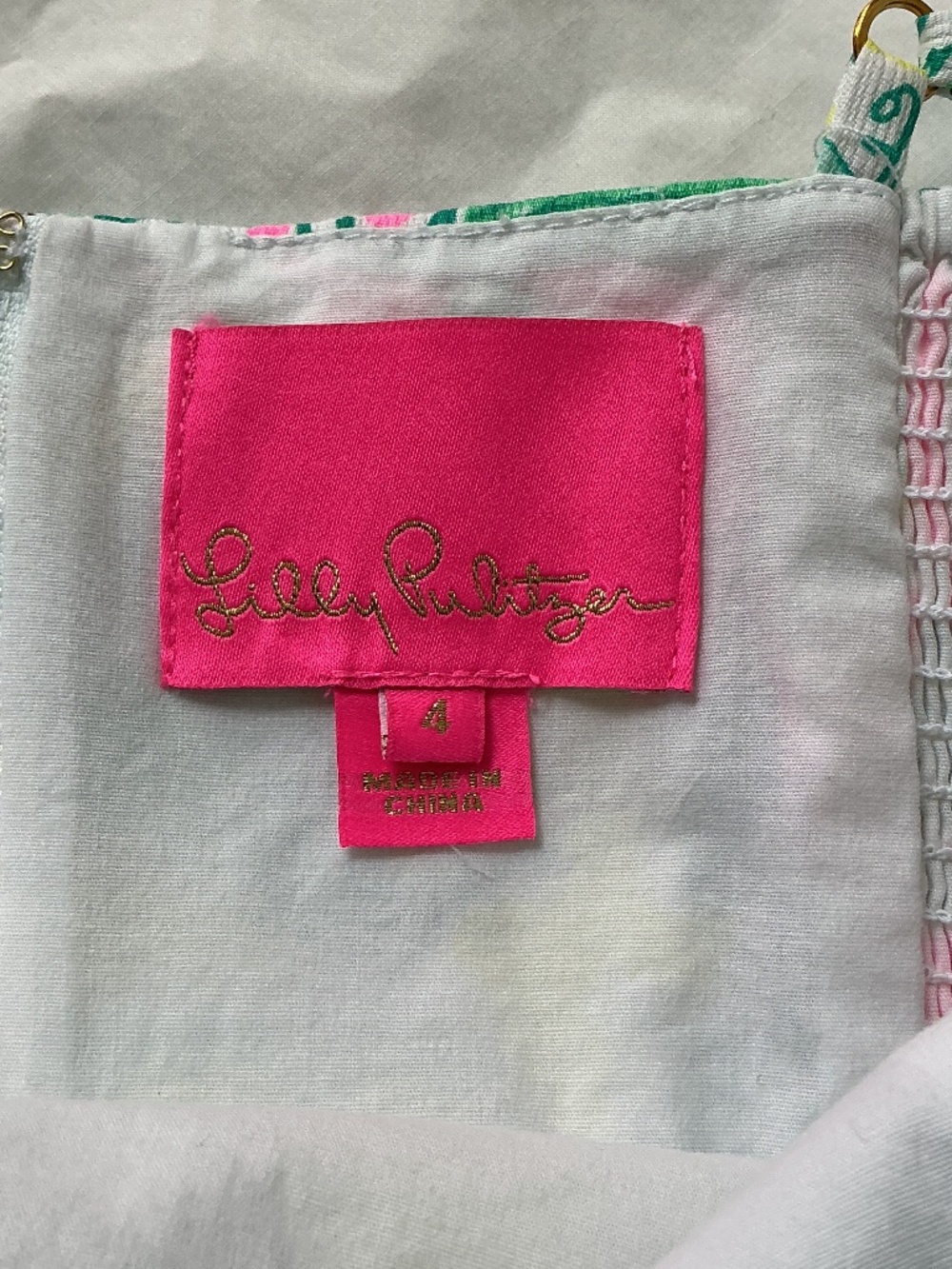 Lilly Pulitzer sz 4 Jesse Ruffle Romper Pop Up in the Beginning - Picture 6 of 12